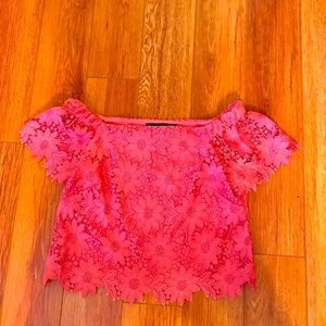 WHBM off shoulder top
